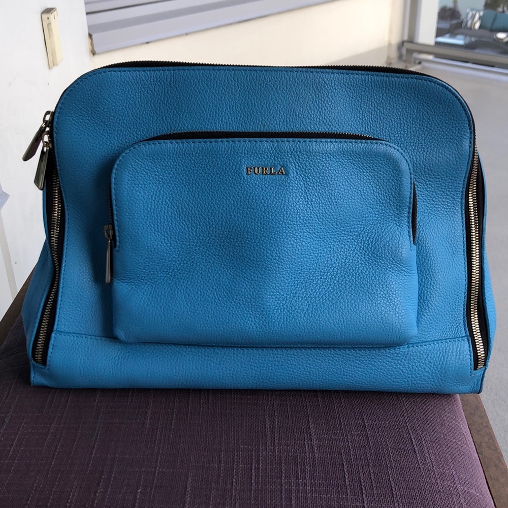 Furla leather single strap shoulder bag